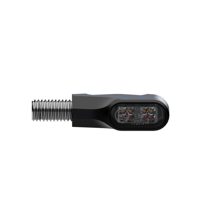 Clignotants LED Highsider pro Ventura-X 3en1 – noir mat – la paire