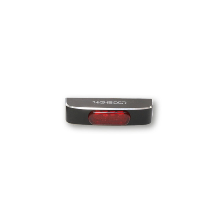 Feu arrière LED Highsider pro Conero T2 homologué - verre rouge - l'unité