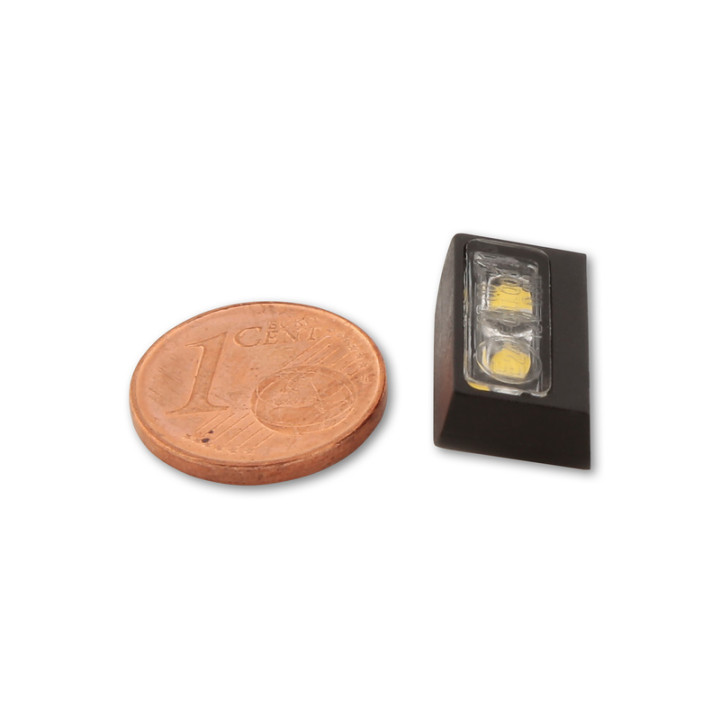 Éclairage de plaque LED Highsider pro SMD - autocollant - noir/translucide - à l'unité