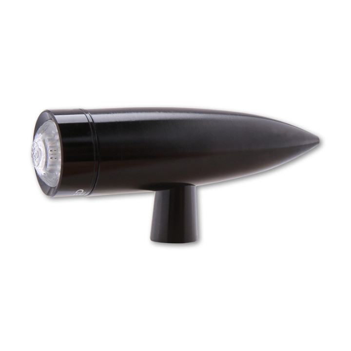 Feu arrière LED Highsider pro - Mono Bullet - noir/translucide - long - 1 pièce