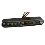 Feu arrière LED Highsider pro - Stripe - noir/translucide - 1 pièce