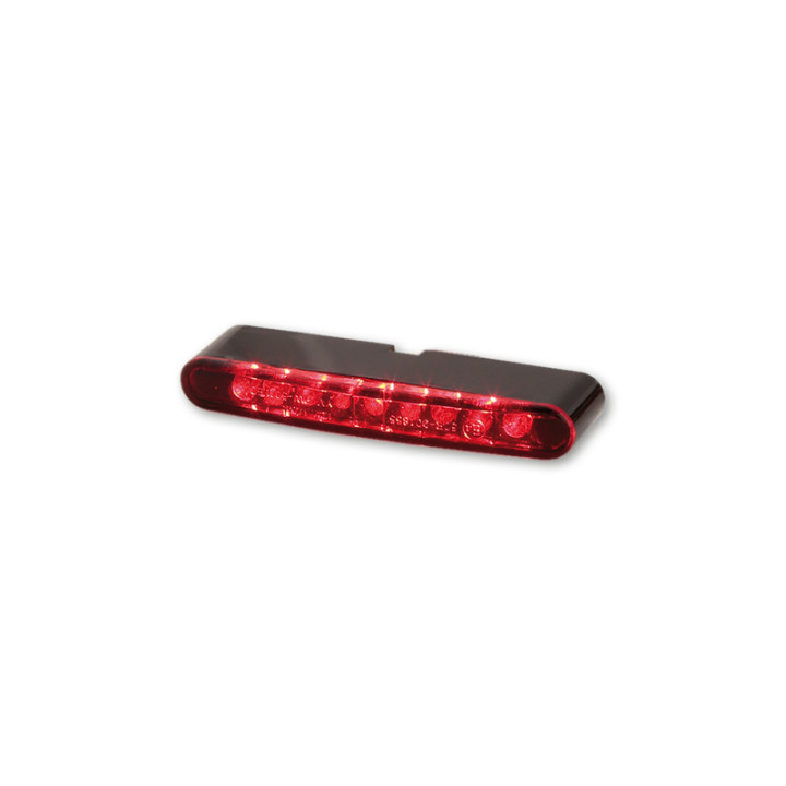 Feu arrière LED Highsider pro - Stripe - noir/rouge - 1 pièce