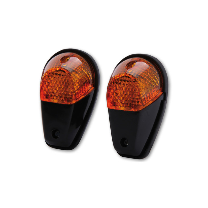 Clignotant de carénage Highsider smart homologué - verre orange - la paire