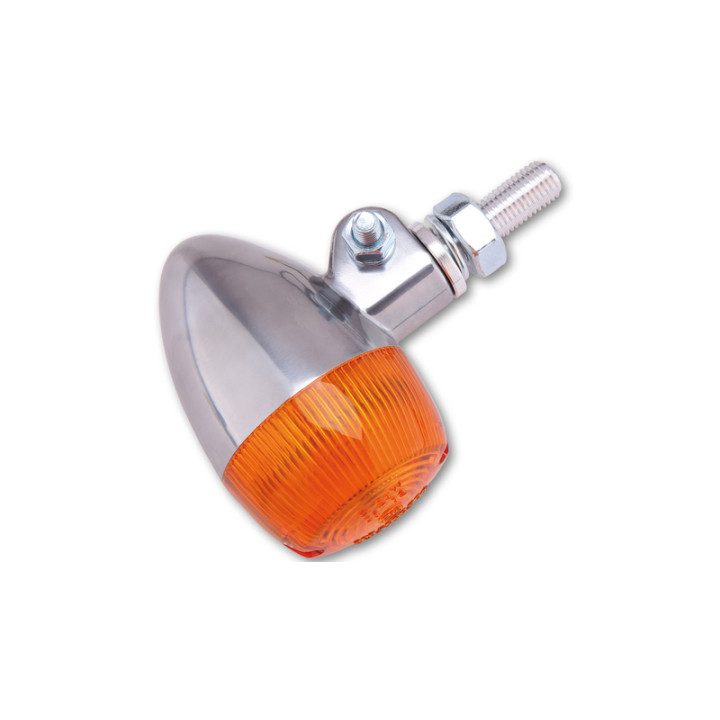 Clignotant Highsider smart Bullet Light 1 homologué - verre orange - l'unité
