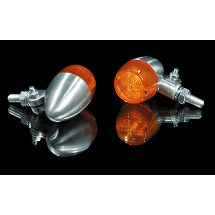 Clignotant Highsider smart Bullet Light 1 homologué - verre orange - l'unité
