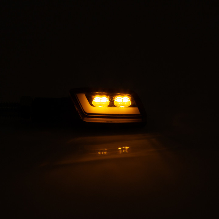 Clignotant/feu de position LED Highsider smart Formula-TS 2en1 homologué - verre fumé - la paire