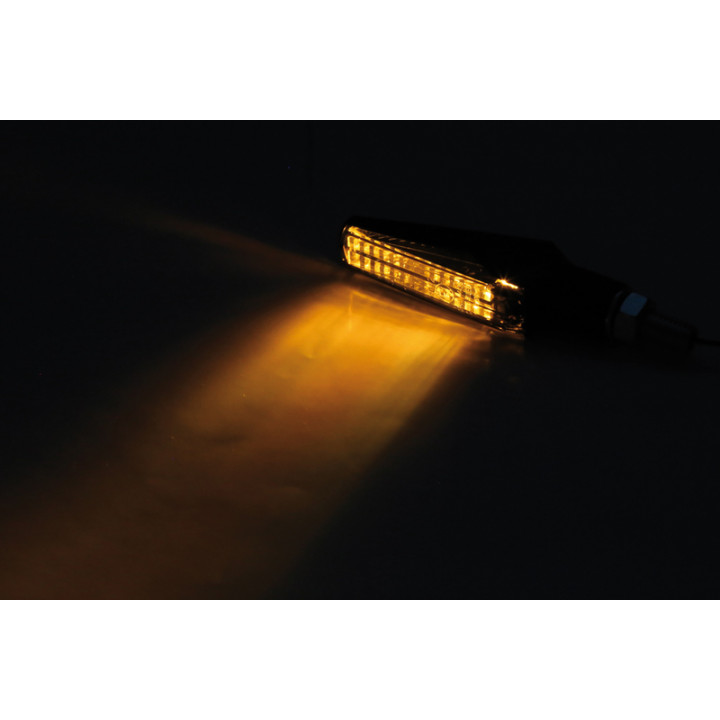 Clignotant LED Highsider smart Fineline homologué - verre fumé - la paire