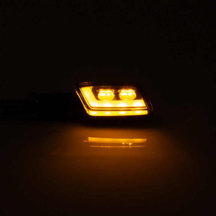 Clignotant LED Highsider smart Formula-TS homologué - verre fumé - la paire