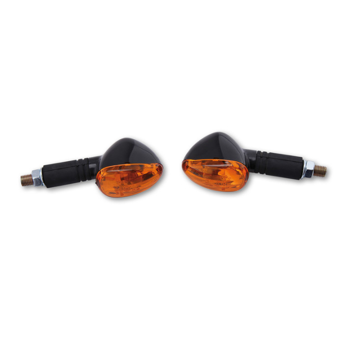 Clignotant Highsider smart Little Duke homologué - verre orange - la paire