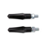 Clignotant LED Highsider smart Shorty Fin homologué - verre fumé - la paire