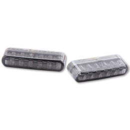 Clignotant LED embout de guidon Highsider smart Shorty homologué - verre fumé - la paire