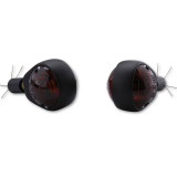 Clignotant de guidon Highsider smart Ochsenauge homologué - verre fumé - la paire