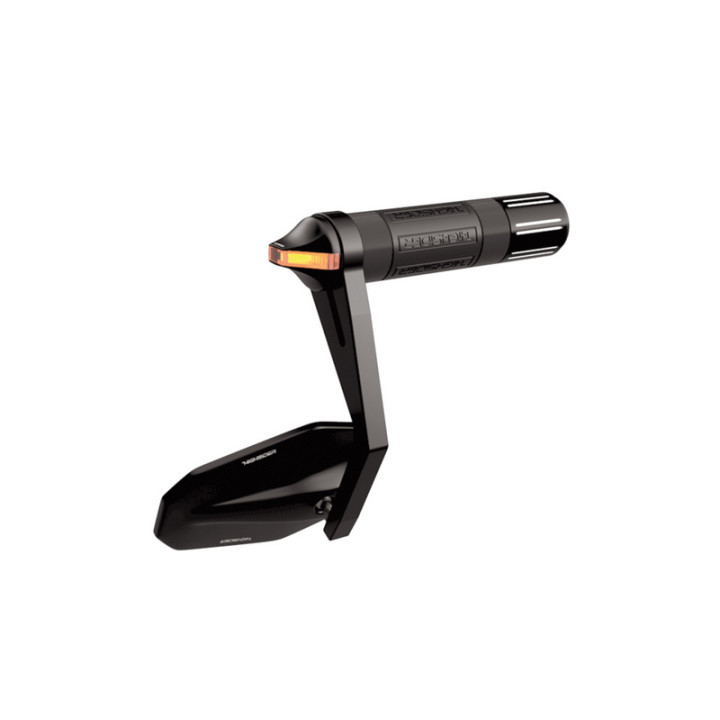 Clignotant LED embout de guidon Highsider pro Stealth-X Flight homologué - verre fumé - la paire