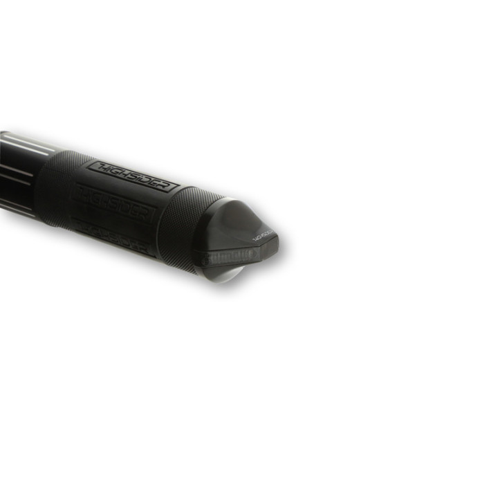 Clignotant LED embout de guidon Highsider pro Stealth-X Flight homologué - verre fumé - la paire
