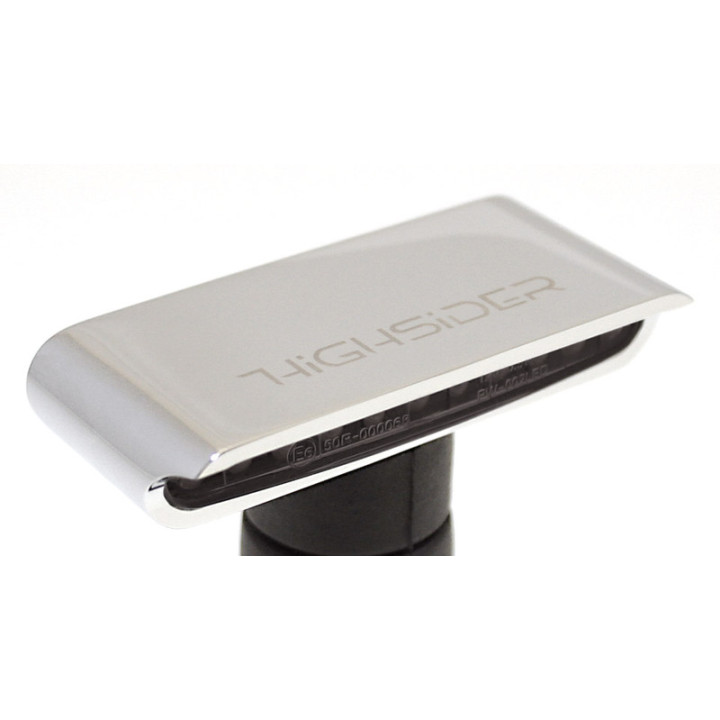 Clignotants LED Highsider pro - Stripe - chromé/fumé - homologué E - la paire