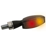 Feux arrière/clignotants LED Highsider pro - Blaze - noir/fumé - 3en1 - homologué E - la paire