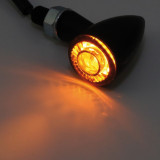 Clignotants LED Highsider pro Montana Bullet – noir mat – la paire