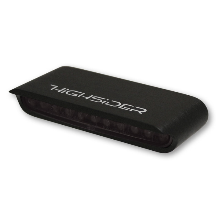 Clignotants LED Highsider pro - Stripe - noir/fumé - homologué E - la paire