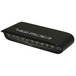 Clignotants LED Highsider pro - Stripe - noir/translucide - homologué E - la paire