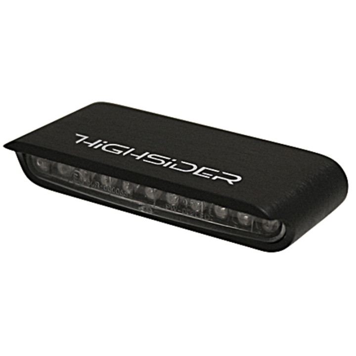 Clignotants LED Highsider pro - Stripe - noir/translucide - homologué E - la paire