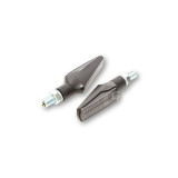 Feu arrière/clignotant LED Highsider smart Fineline 3en1 homologué - verre fumé - la paire