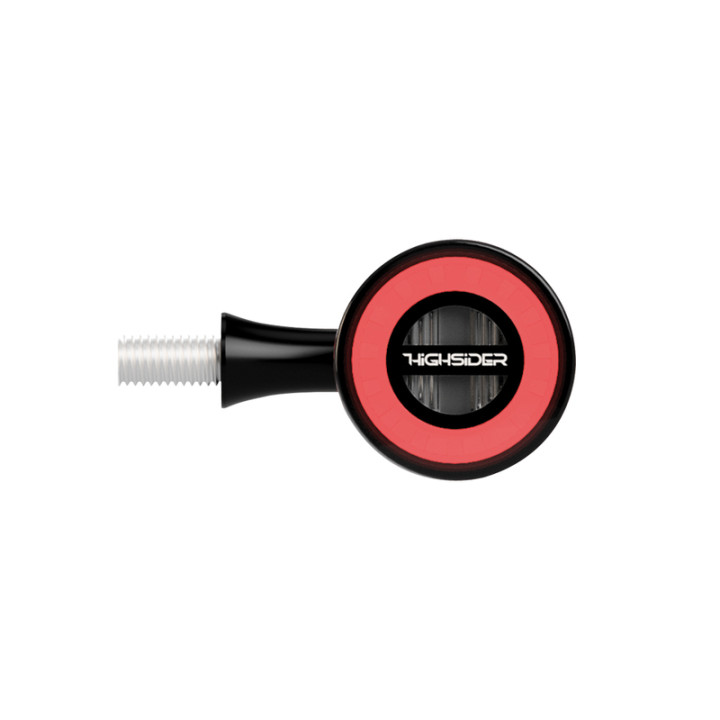 Feux arrière/clignotants LED Highsider pro - Rocket Bullet - noir/fumé - 3en1 - homologué E - la paire