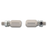 Clignotants LED Highsider pro - Stealth-XS Bronx - argent/fumé - usiné CNC - homologué E - la paire