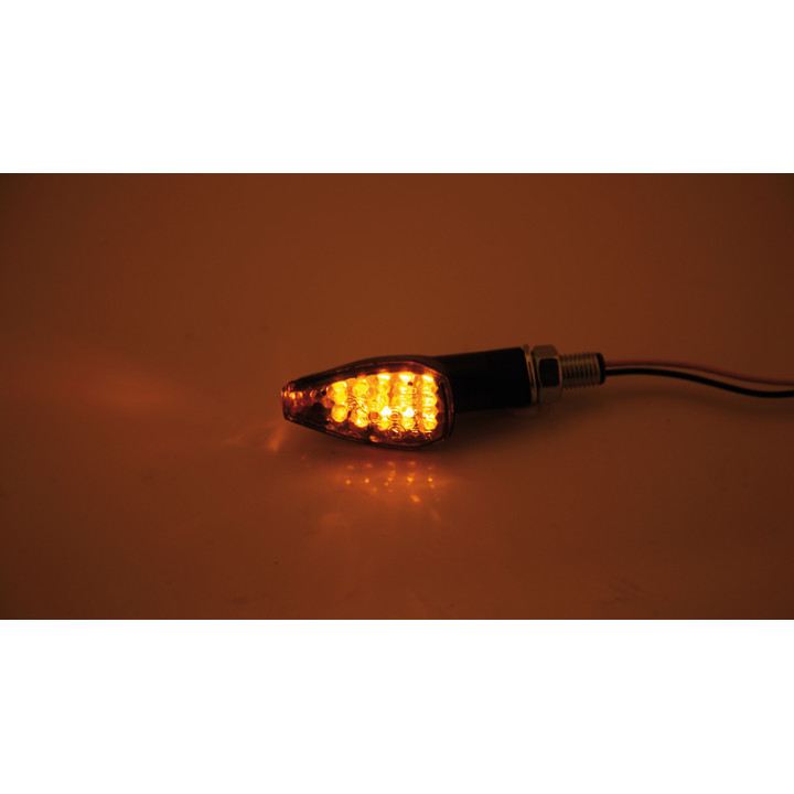 Clignotant LED Highsider smart Peak homologué - verre fumé - la paire