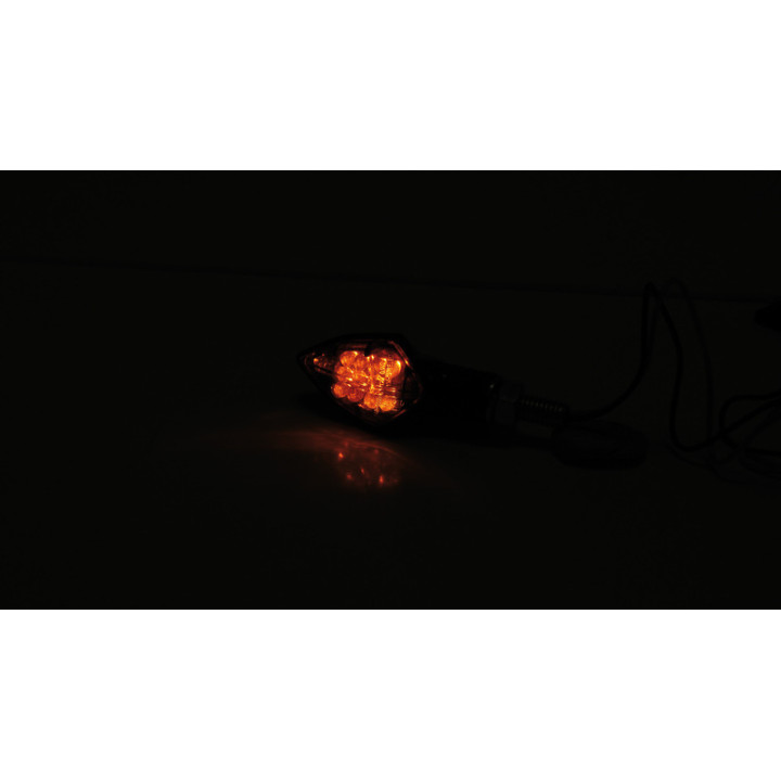 Clignotant LED Highsider smart Rock homologué - verre fumé - la paire 203-043