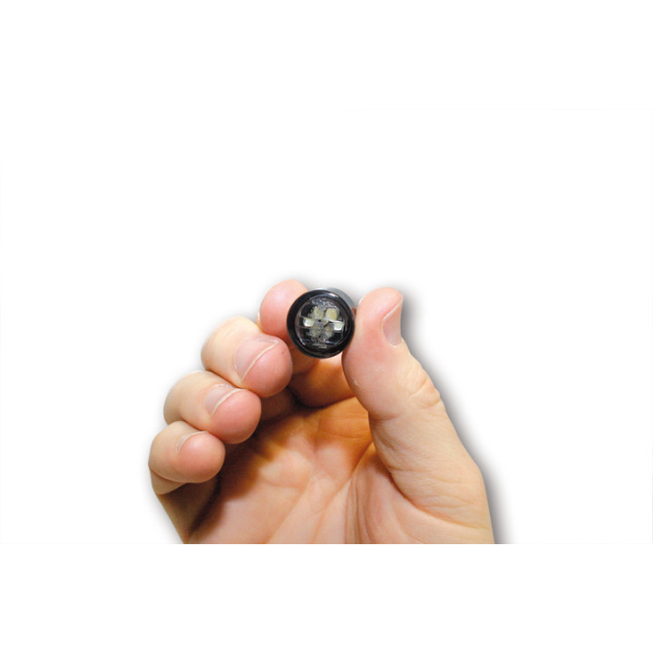 Clignotant LED Highsider smart Micro Pin homologué - verre fumé - la paire