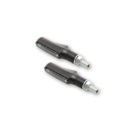 Feu arrière/clignotant LED Highsider smart Shorty Fin 3en1 homologué - verre fumé - la paire