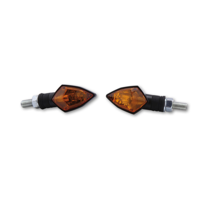 Clignotant Highsider smart Rock Mini homologué - verre orange - la paire