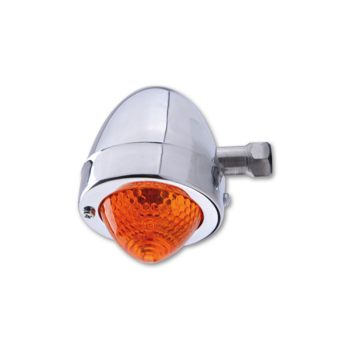 Clignotant Highsider smart Bullet Pike homologué - verre orange - l'unité