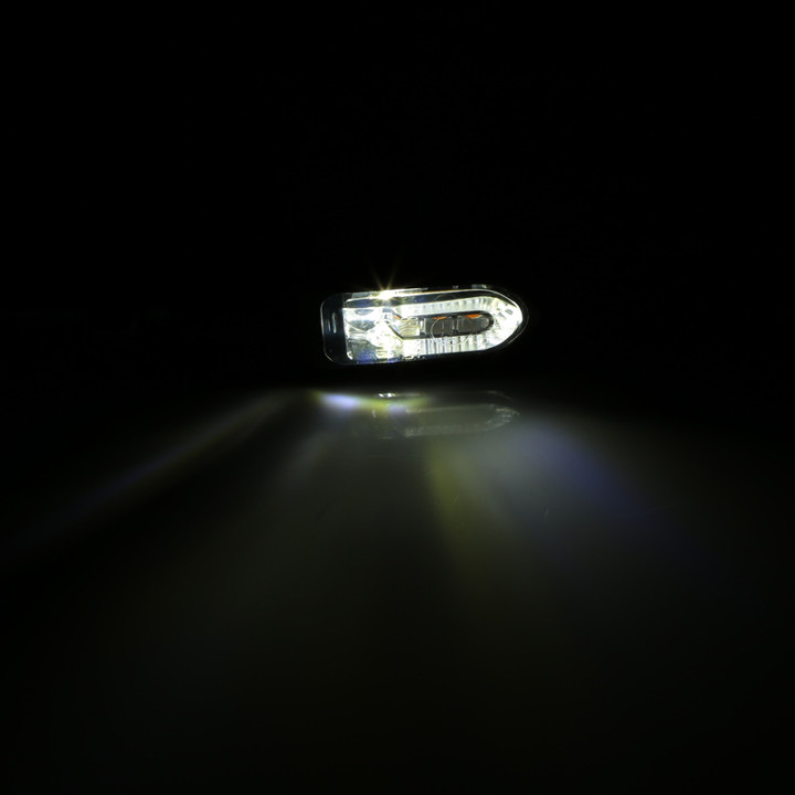 Clignotant/feu de position LED Highsider smart Namiko-TS 2en1 homologué - verre fumé - la paire