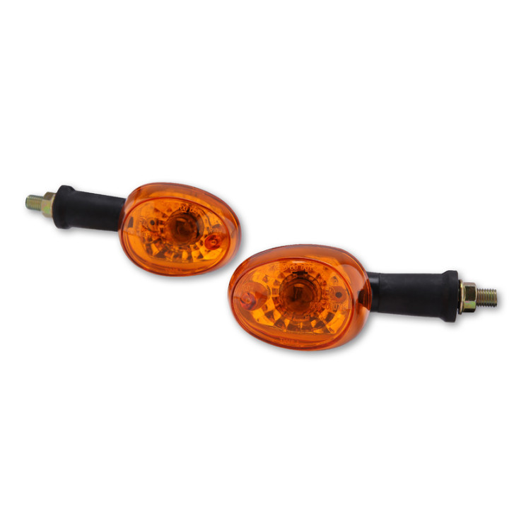 Clignotant Highsider smart homologué - verre orange - la paire
