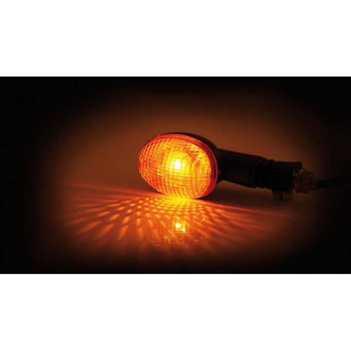 Clignotant Highsider smart Mini homologué - verre orange - la paire 202-221