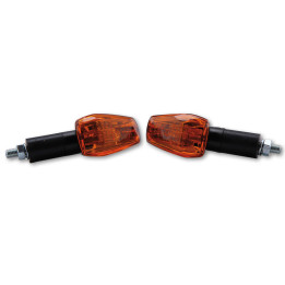 Highsider smart IMOLA 1 Bulb Mini Indicator Body Black / Lens Orange (Pair), Front & Rear YG-9013-L-BK