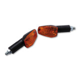 Highsider smart IMOLA 1 Bulb Mini Indicator Body Black / Lens Orange (Pair), Front & Rear YG-9013-L-BK