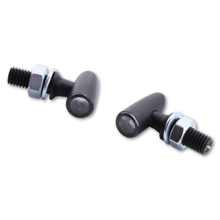 Feu arrière/clignotant LED Highsider pro Proton One 3en1 homologué - verre fumé - la paire