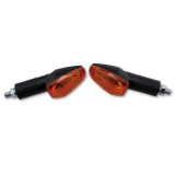 Highsider smart IMOLA 1 Bulb Mini Indicator Body Black / Lens Orange (Pair), Front & Rear YG-9013-L-BK