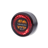 Feu arrière/clignotant LED Highsider pro Rocket Module 3en1 homologué - verre fumé - la paire