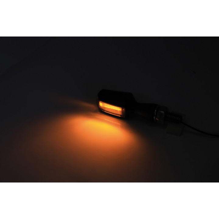 Clignotant LED Highsider smart BLOCK - noir | Oxmoto