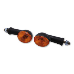 Clignotants Highsider smart OVAL Mini - noir | Oxmoto