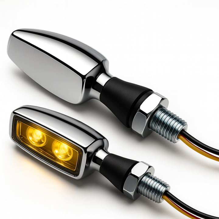 Clignotant LED Highsider pro BLAZE - chromé | Oxmoto