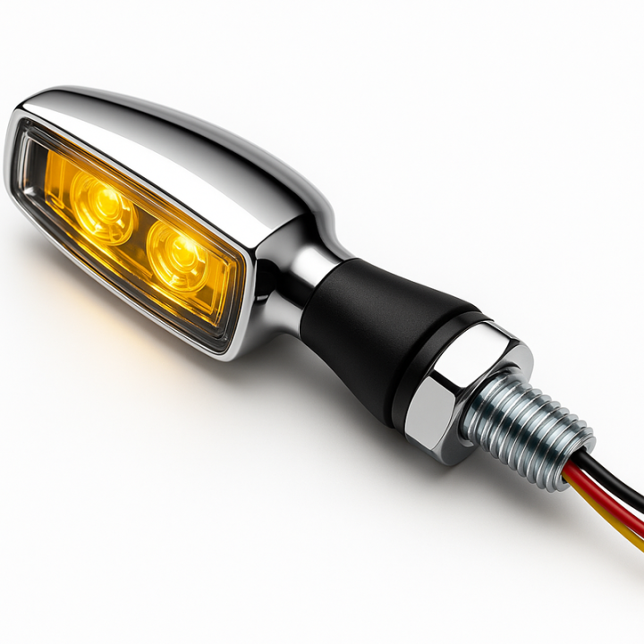 Clignotant LED Highsider pro BLAZE - chromé | Oxmoto