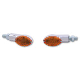 Clignotant LED Highsider smart CATEYE - chromé | Oxmoto
