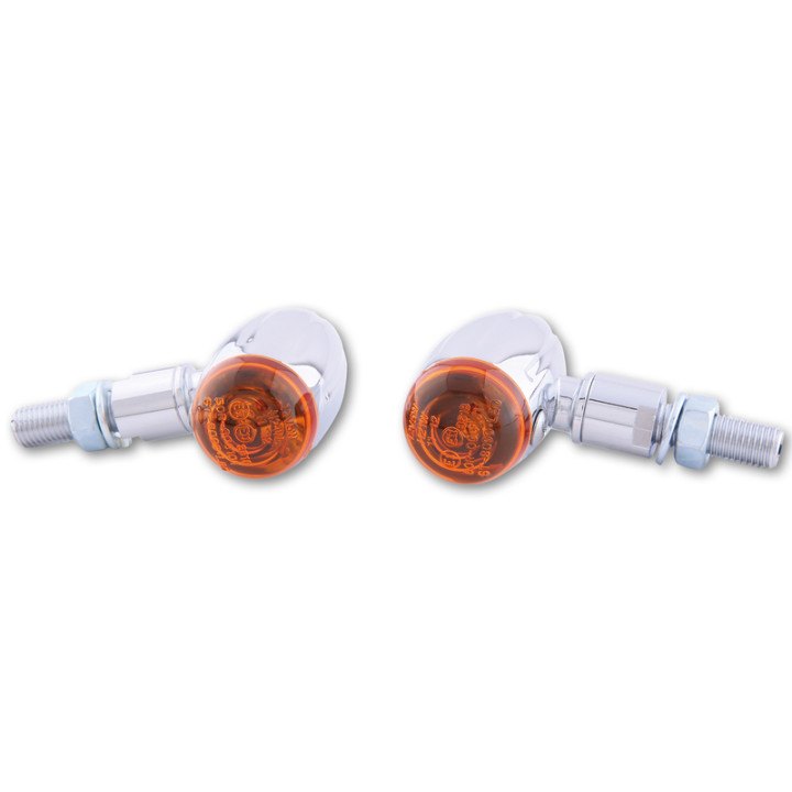 Clignotants Highsider smart MICRO-BULLET - chromé | Oxmoto