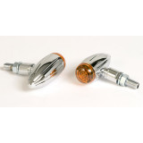 Clignotants Highsider smart MICRO-BULLET - chromé | Oxmoto