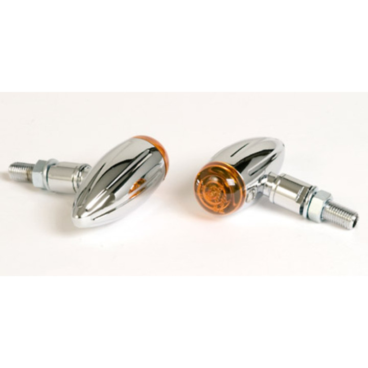Clignotants Highsider smart MICRO-BULLET - chromé | Oxmoto