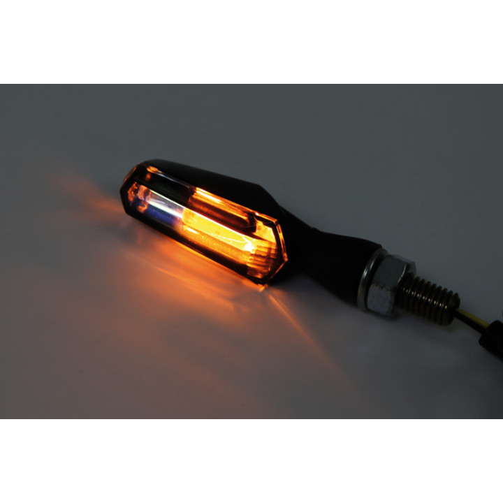Clignotants avec feu de position LED Highsider smart SCURO 2in1 - verres fumés